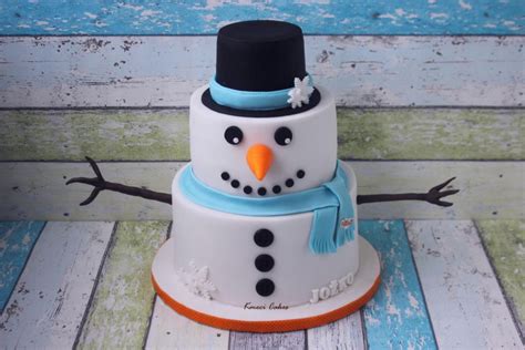 Mr. Snowman | Snowman cake, Snowman birthday cake, Snowman