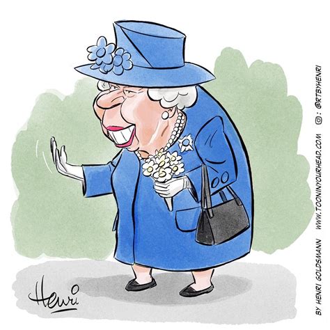 Queen Elizabeth Cartoon Drawing