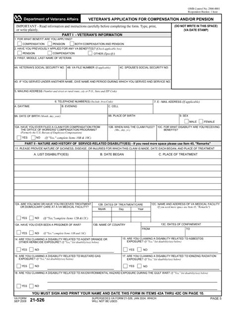 Va Form 21 526c Fill Out And Sign Online Dochub