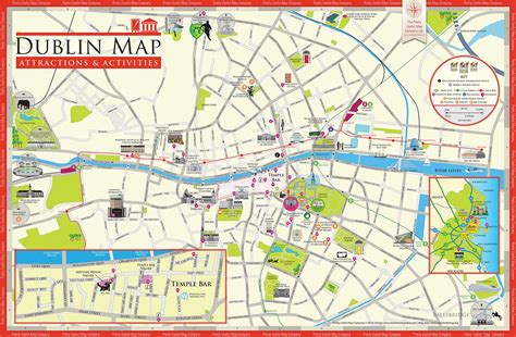 Gratis Dublin Stadtplan Mit Sehenswürdigkeiten Zum Download Planative