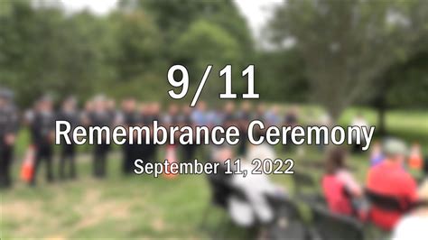 911 Remembrance Ceremony 2022 Youtube