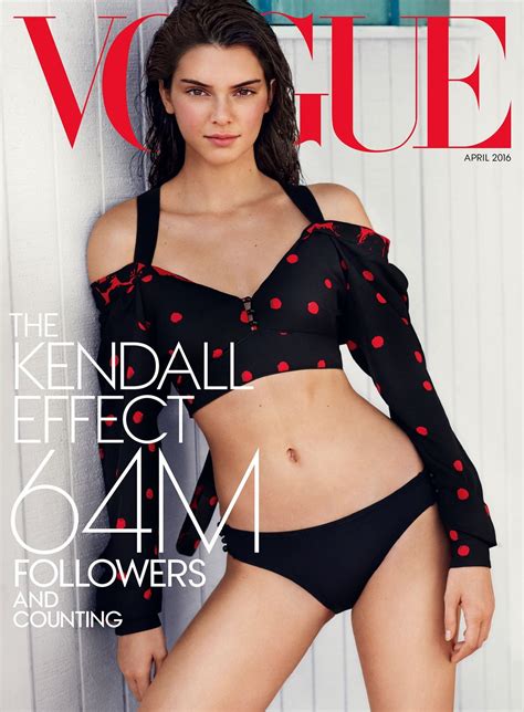 Kendall Jenner Estampa Sua Primeira Capa Para A Vogue Americana Vogue