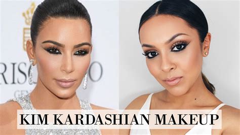 Kim Kardashian Makeup Tutorial Cannes Makeup Look Trinaduhra