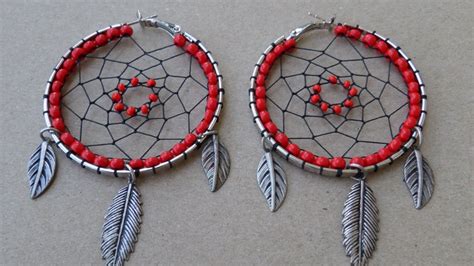 How To Create Exotic Dream Catcher Earrings Diy Style