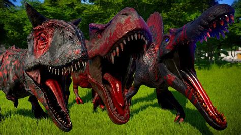 🌏 Jurassic World Evolution Tyrannosaurus Rex Vs Spinosaurus Vs