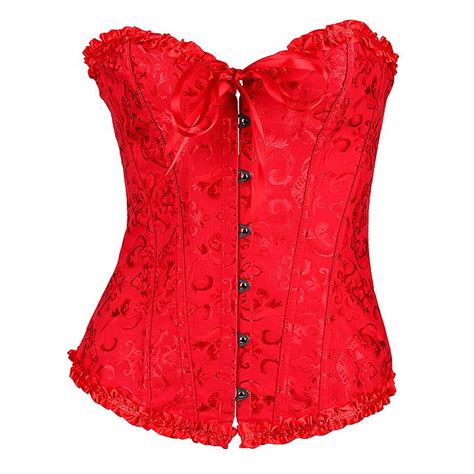 womens lace up boned corset lace bridal vintage bustier top overbust waist cincher shape plus