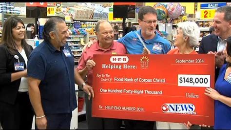 5233 interstate hwy 37, corpus christi, tx 78408, usa. HEB Donates $148,000 Check to Food Bank of Corpus Christi ...