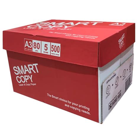 Smart Copy Paper A3 80gsm 500sheetsream White Office Supplies