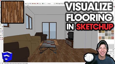 How To Visualize Flooring Options In Sketchup Youtube