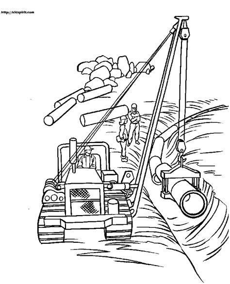 Crane truck coloring page from trucks category. Construction Coloring Page - Coloring Home