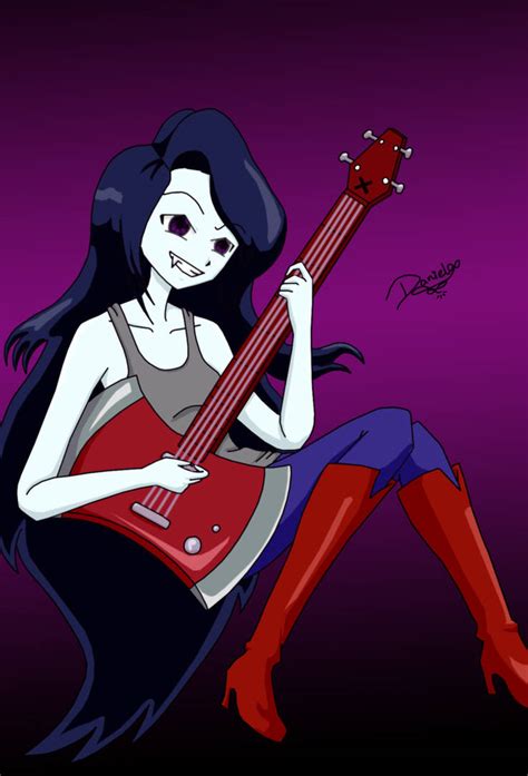 Marceline Playing Guitar By 207daniela On Deviantart