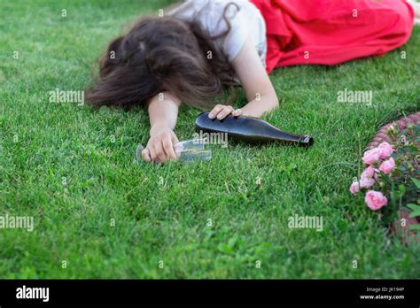 Drunk Girl Sleeping In The Park After The Party The Problem Of Female