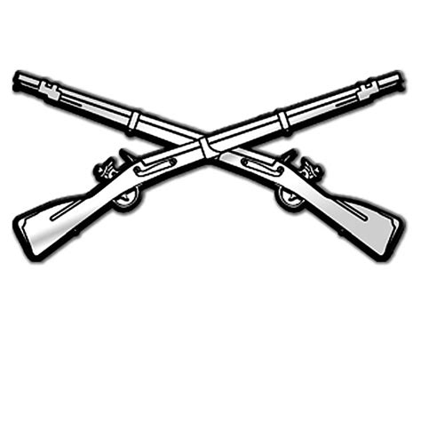 Infantry Crossed Rifles Clipart Clip Art Library