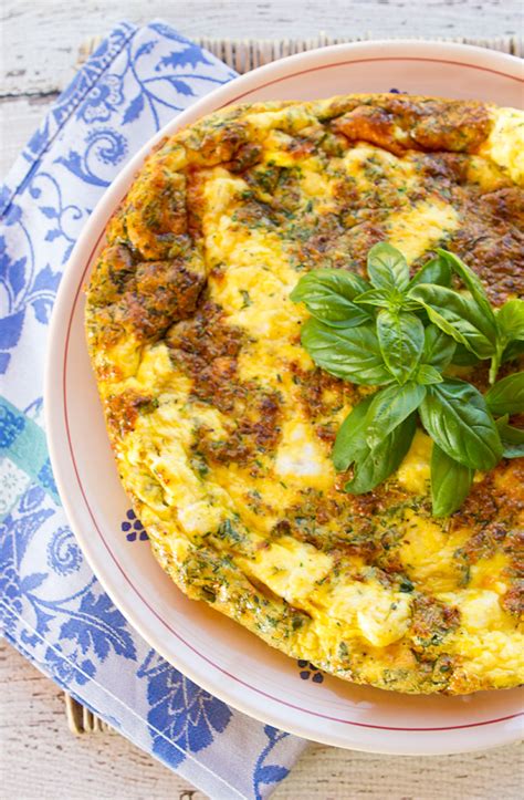 Herb And Ricotta Cheese Frittata Italian Food Forever