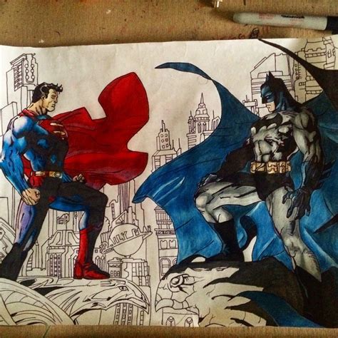 Batman And Superman Jim Lee Tribute Im Working On Wondering What You