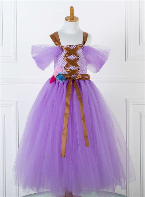 Purple Tulle Tutu Dress Costume Little Girl Dress