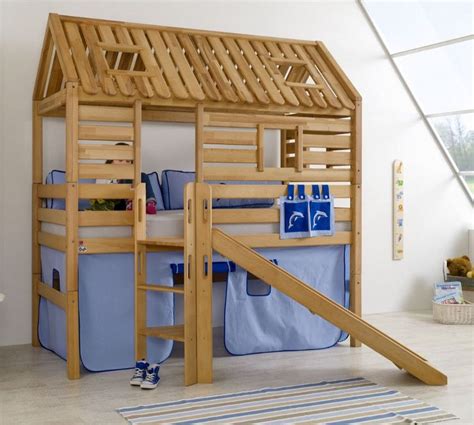 Bezahlen kannst du mit kreditkarte, paypal, auf rechnung oder. Hochbett Kinder Haus Mit Rutsche : Kinderhochbett mit ...