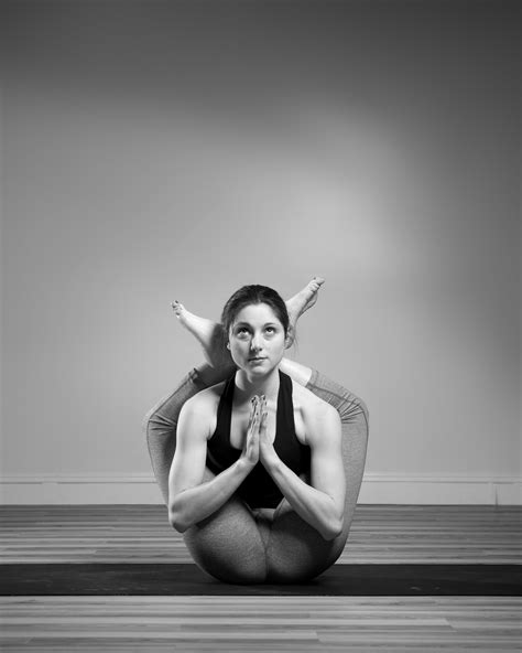 Nicole Newman Dwi Pada Sirsasana Two Legs Behind The Head Ashtanga Second Series Yoga Pose