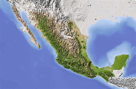 ¿qué Tipo De Relieve Predomina En México Sierra Nevada Antique Maps