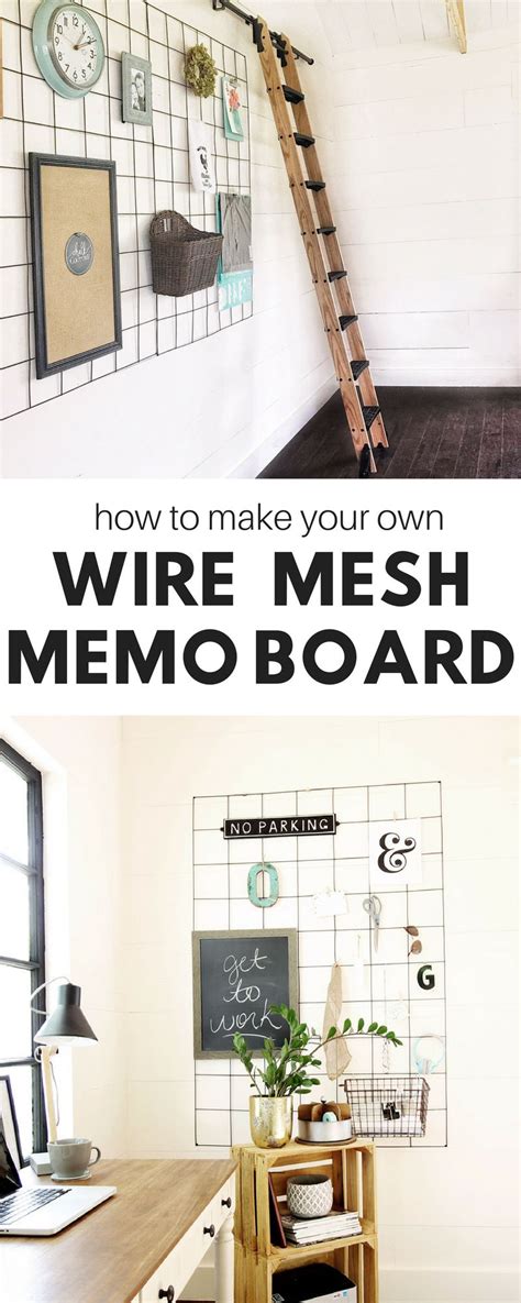 How To Make A Wire Mesh Memo Board For Under 20 Such An Easy Way To