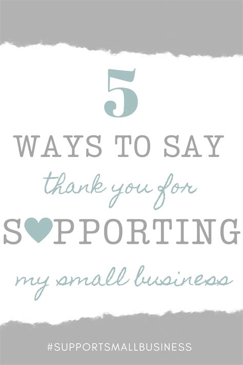 Thank you for supporting us. Ways To Say Thank You For Supporting My Small Business ...