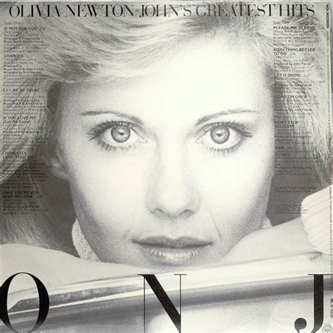 Olivia Newton John Olivia Newton Johns Greatest Hits O N J Raw