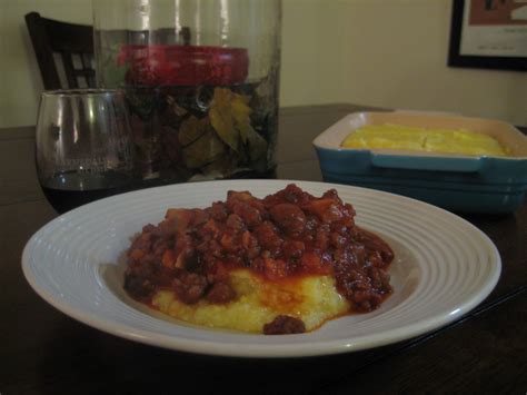 The Lush Chef Bolognese Smothered Parmesan Polenta