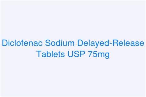 Diclofenac Sodium Delayed Release Tablets Usp 25mg