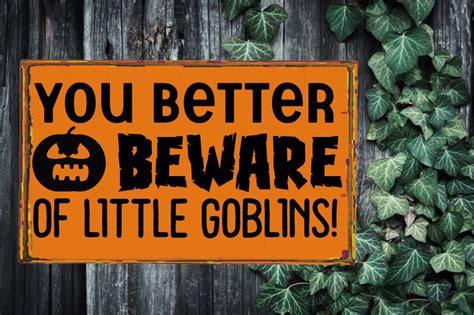 Beware Of Little Goblins Halloween Svg Design So Fontsy