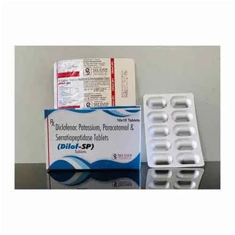 Diclofenac Potassium Paracetamol And Serratiopeptidase Tablets At Rs Box Pharmaceutical