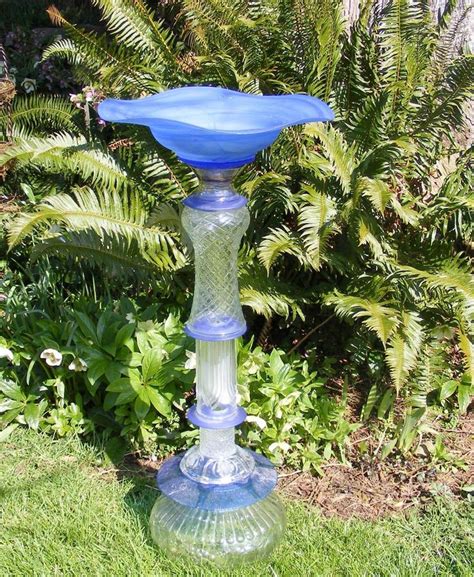Recycled Glass Garden Art Garden Pinterest