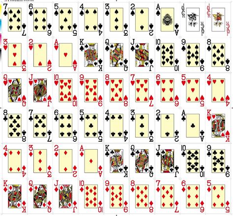 Playing Cards Names And Numbers Jumbo Index Playing Card Available
