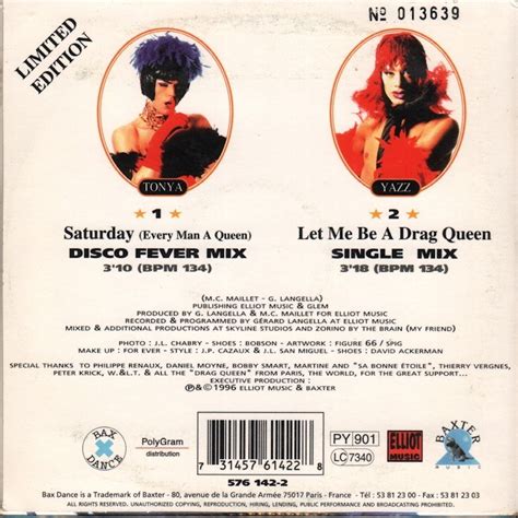 Saturday Every Man A Queen Disco Fever Mix Let Me Be A Drag Queen