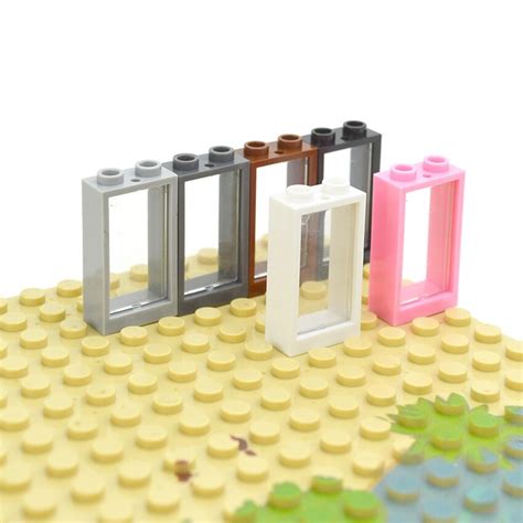 city classic diy accessories windows with glass 1x2x3 window frame doors moc parts compatible