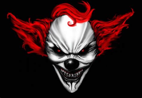 Scary Clown Faces Digital Drawing 50 Scary Clowns That Will Haunt In