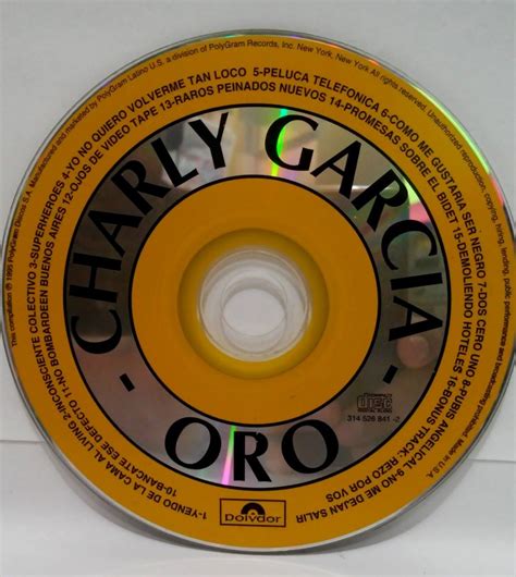 Charly García Oro 1995 Usa Solo Cd Cuotas sin interés