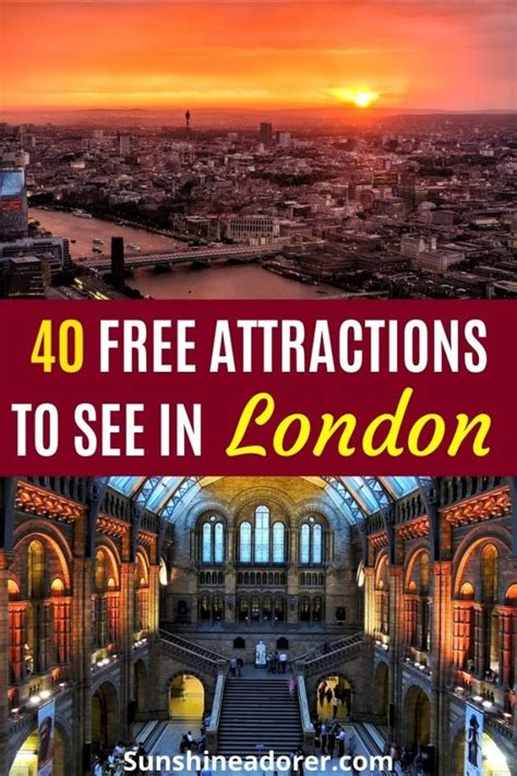 40 Great Free Tourist Attractions In London To See Sunshine Adorer London Park London City