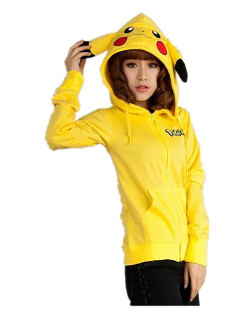 Pokemon Pikachu Hoodie Zip Top Hoodies Sweatshirt Jacket Uk