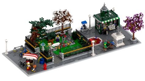 Lego Ideas Modularer Park Könnte Realisiert Werden Zusammengebaut