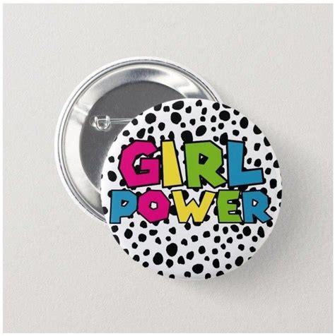 Girl Power Buttons 122 Girl Power Pin Badges Feminist Pins