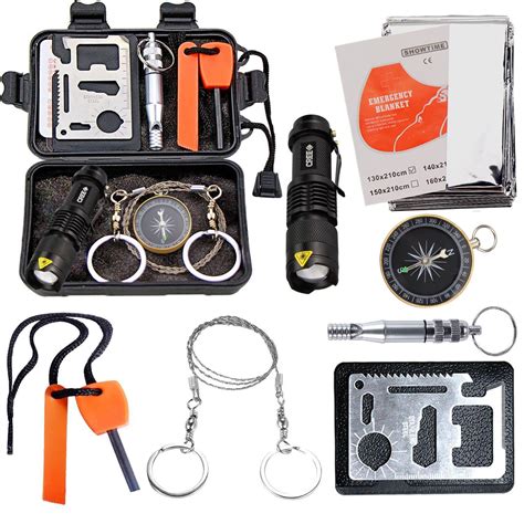 Emdmak Survival Kit Outdoor Emergency Gear Kit Camping Hiking