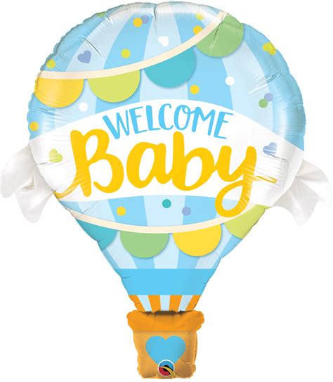 42 Shape Welcome Baby Blue Balloon Balloonatic We Are More Than