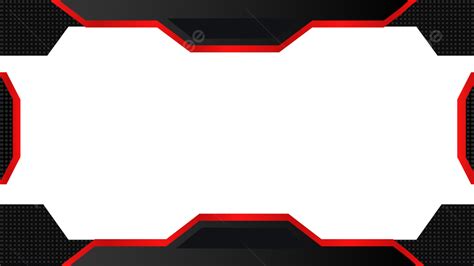 Twitch Banner For Gaming Or Live Streaming Overlay In Black And Red
