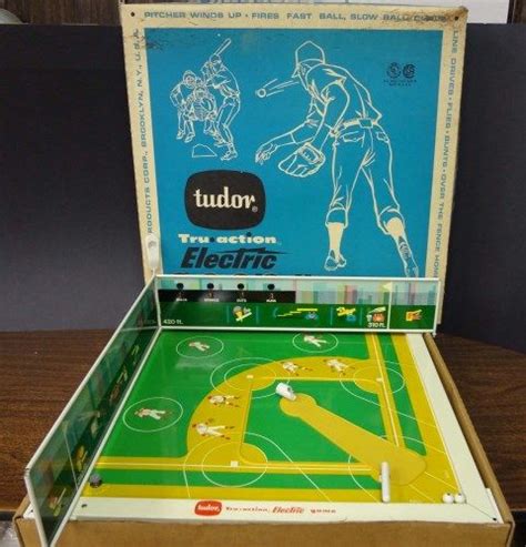 1963 Tudor Tru Action Electric Baseball Game 550 In Box With