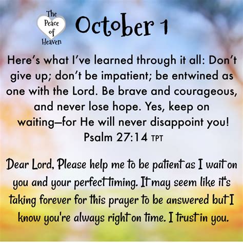 October 1 October Quotes Psalm 2714 Birth Month Quotes