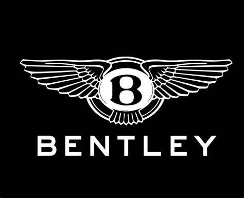 Bentley Brand Logo Symbol With Name White Design British Cars