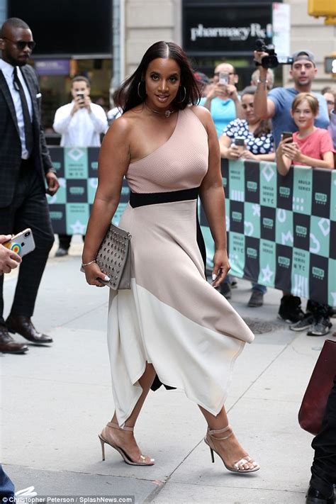 Dascha Polanco Wows In Chic Nude Dress As She Promotes Latest Chapter Of Orange Is The New Black