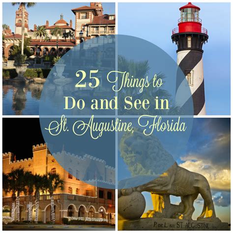 25 Things to Do and See in St. Augustine Florida - | Florida travel, Visit florida, Florida 