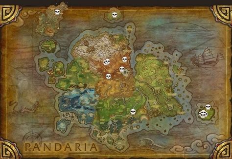 World Of Warcraft Pandaria World Bosses On A Map Quiz By Moai