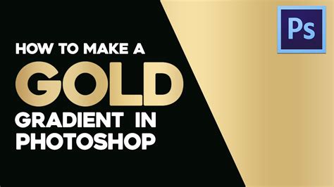 How To Make A Smooth Gold Gradient In Adobe Photoshop By Gdb Youtube